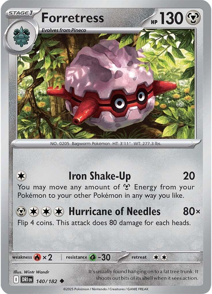 Forretress (140/182) [Scarlet & Violet: Destined Rivals]