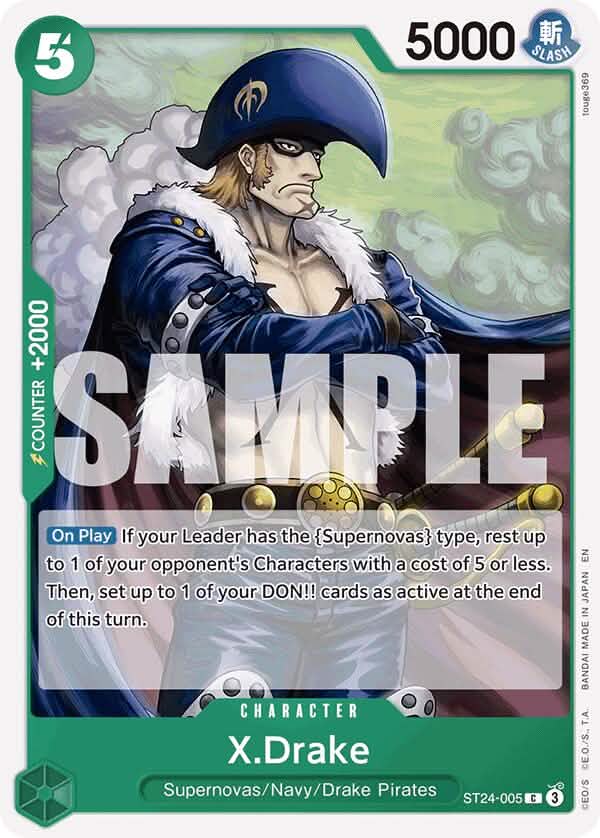 X.Drake [Starter Deck: GREEN Jewelry Bonney]