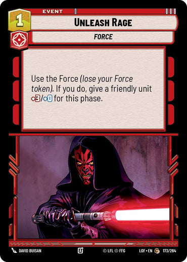 Unleash Rage (173/264) (173/264) [Legends of the Force]