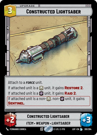 Constructed Lightsaber (261/264) (261/264) [Legends of the Force]