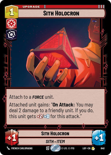 Sith Holocron (640) (Foil) (640) [Legends of the Force]