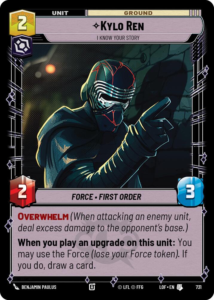 Kylo Ren - I Know Your Story (731) (Foil) (731) [Legends of the Force]
