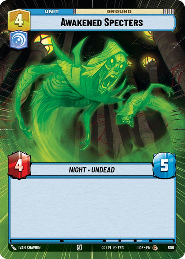 Awakened Specters (806) (Hyperspace Foil) (806) [Legends of the Force]