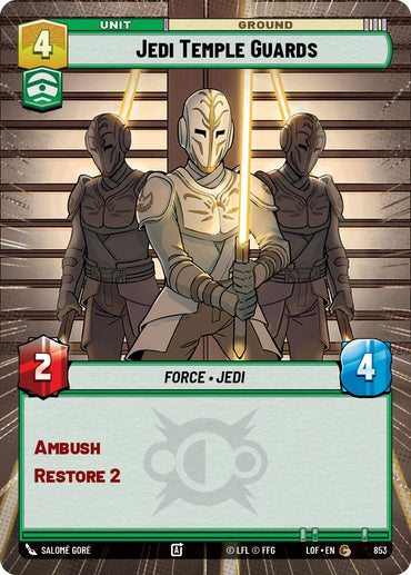 Jedi Temple Guards (853) (Hyperspace Foil) (853) [Legends of the Force]