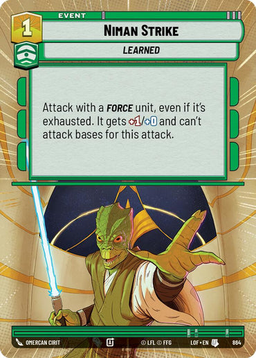 Niman Strike (864) (Hyperspace Foil) (864) [Legends of the Force]