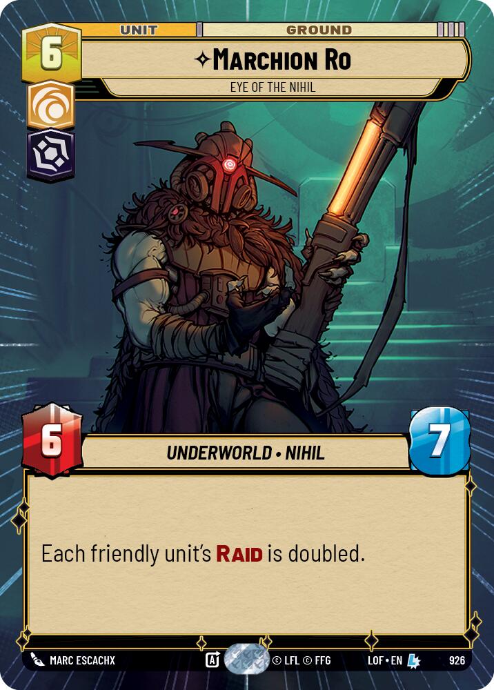Marchion Ro - Eye of the Nihil (926) (Hyperspace Foil) (926) [Legends of the Force]