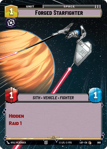 Forged Starfighter (968) (Hyperspace Foil) (968) [Legends of the Force]