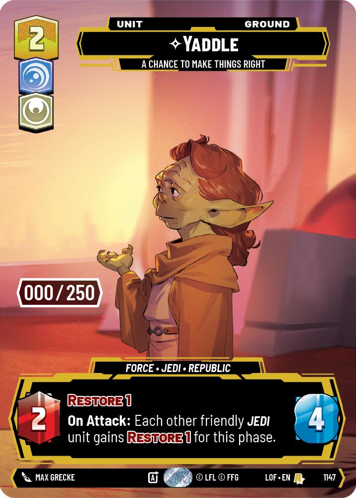 Yaddle - A Chance To Make Things Right (1147) (Serialized) (1147) [Legends of the Force]