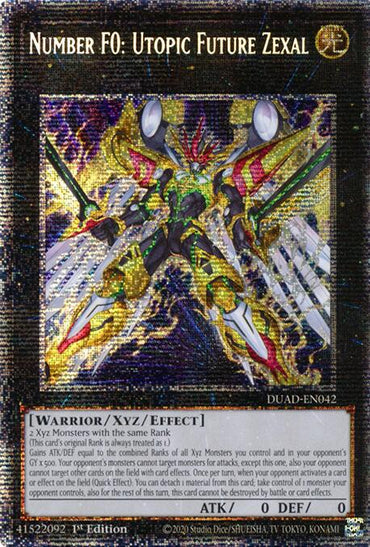 Number F0: Utopic Future Zexal (Starlight Rare) [DUAD-EN042] Starlight Rare
