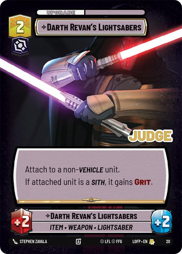 Darth Revan's Lightsabers (20) (20) [Judge Promos]