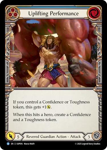 Uplifting Performance [SUP016] (Super Slam)  Rainbow Foil