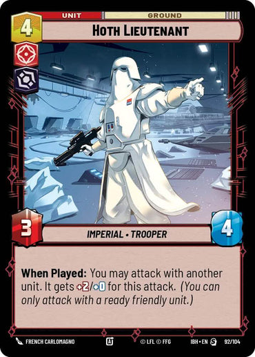 Hoth Lieutenant (92/104) (92/104) [Intro Battle: Hoth]