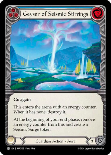 Geyser of Seismic Stirrings (Blue) [MPG105] (Mastery Pack Guardian)  Rainbow Foil