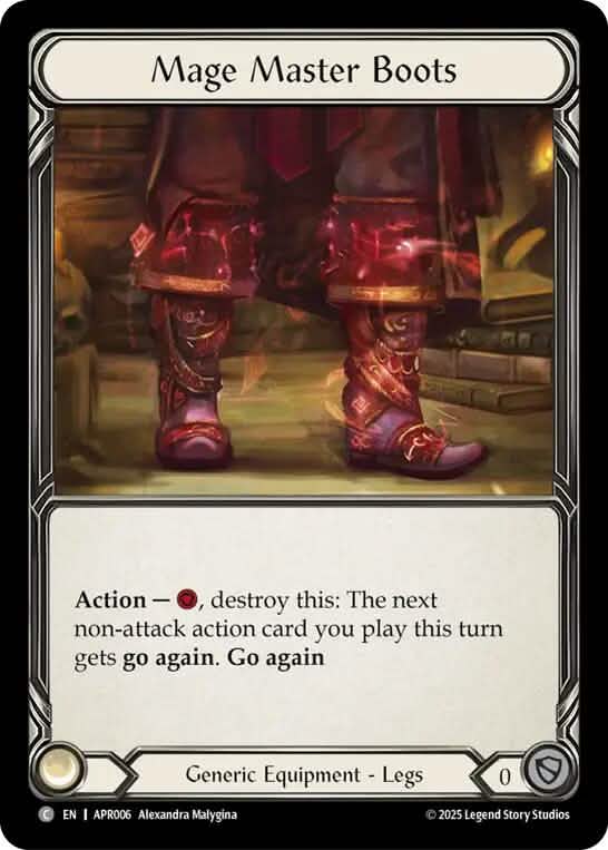 Mage Master Boots [APR006] (Armory Deck: Legends Prism)