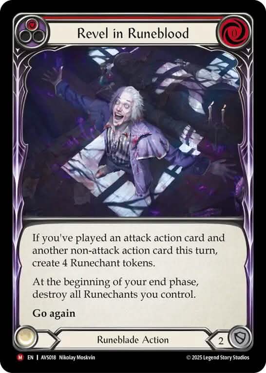 Revel in Runeblood (Red) [AVS018] (Armory Deck: Legends Viserai)