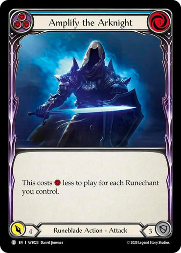 Amplify the Arknight (Blue) [AVS023] (Armory Deck: Legends Viserai)