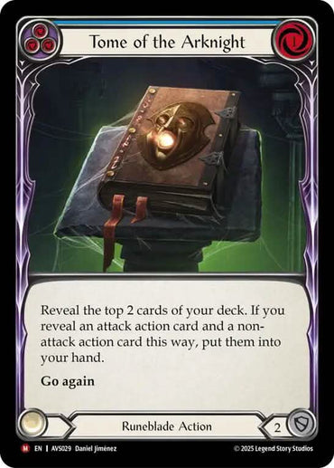 Tome of the Arknight (Blue) [AVS029] (Armory Deck: Legends Viserai)