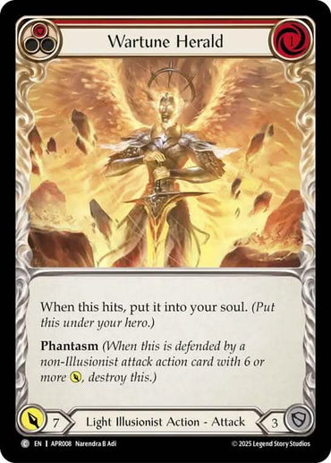 Wartune Herald (Red) [APR008] (Armory Deck: Legends Prism)