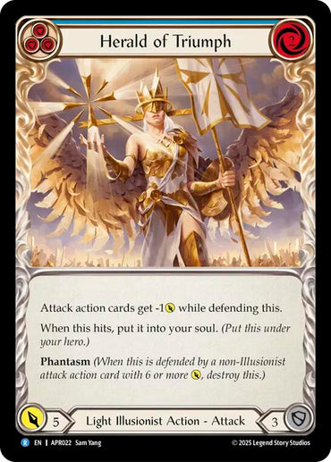 Herald of Triumph (Blue) [APR022] (Armory Deck: Legends Prism)