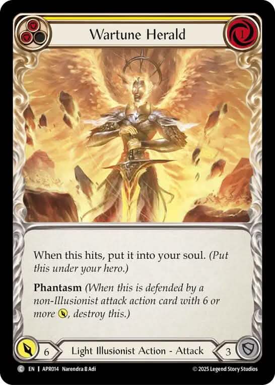 Wartune Herald (Yellow) [APR014] (Armory Deck: Legends Prism)