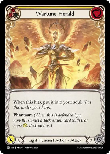 Wartune Herald (Yellow) [APR014] (Armory Deck: Legends Prism)