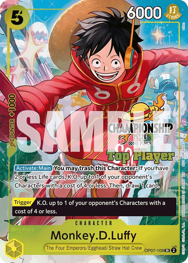 Monkey.D.Luffy (CS 25-26 Top Player Pack) [One Piece Promotion Cards]
