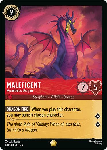 Maleficent - Monstrous Dragon (108/204) [Fabled]
