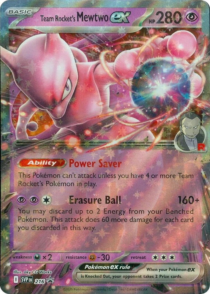 Team Rocket's Mewtwo ex (216) [Scarlet & Violet: Black Star Promos]