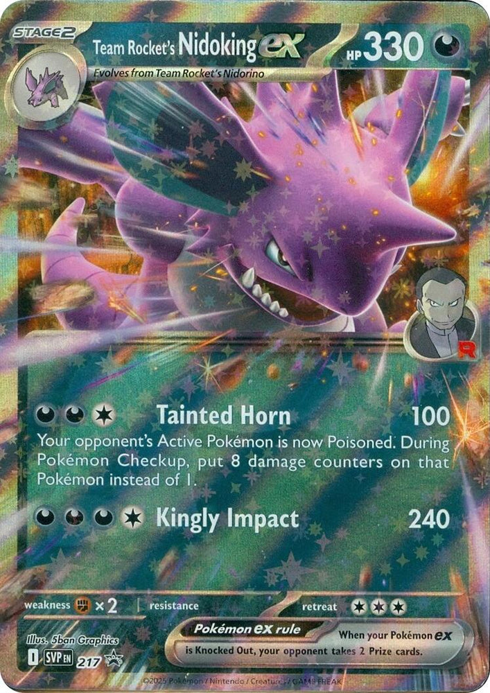 Team Rocket's Nidoking ex (217) [Scarlet & Violet: Black Star Promos]