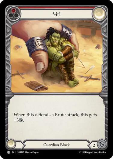 Sit! [SUP210] (Super Slam)  Rainbow Foil