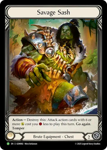 Savage Sash [GEM082] (GEM Pack 3)  Rainbow Foil