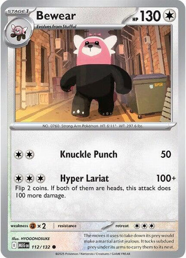 Bewear (112/132) [Mega Evolution: Base Set]