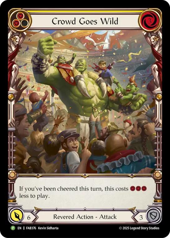 Crowd Goes Wild (Cold Foil) [FAB376] (Promo)  Cold Foil