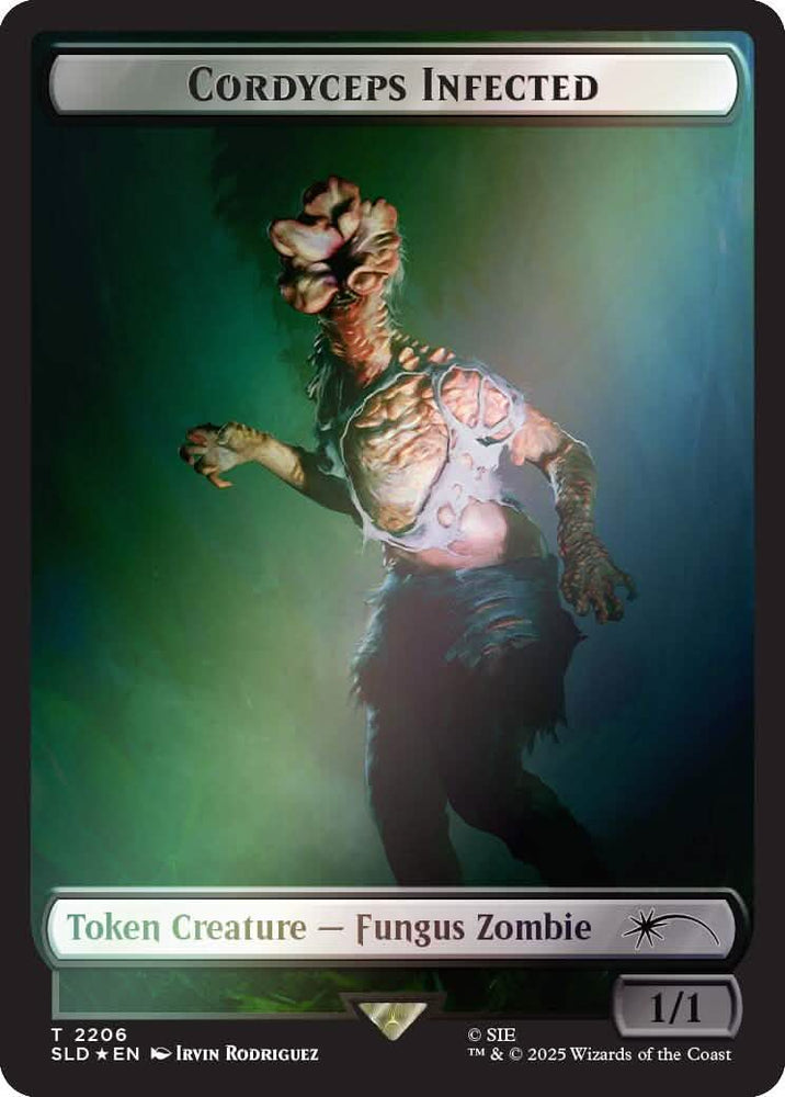 Cordyceps Infected Token (2206) (Rainbow Foil) [Secret Lair Drop Series]