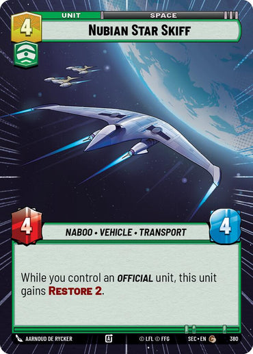 Nubian Star Skiff (380) (Hyperspace) (380) [Secrets of Power]