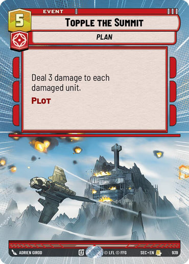Topple the Summit (939) (Hyperspace Foil) (939) [Secrets of Power]