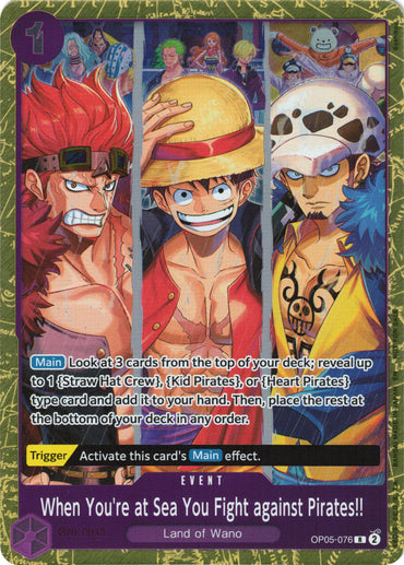 When You're at Sea You Fight against Pirates!! (2025 Pirates League Finals Textured Foil) [One Piece Promotion Cards]