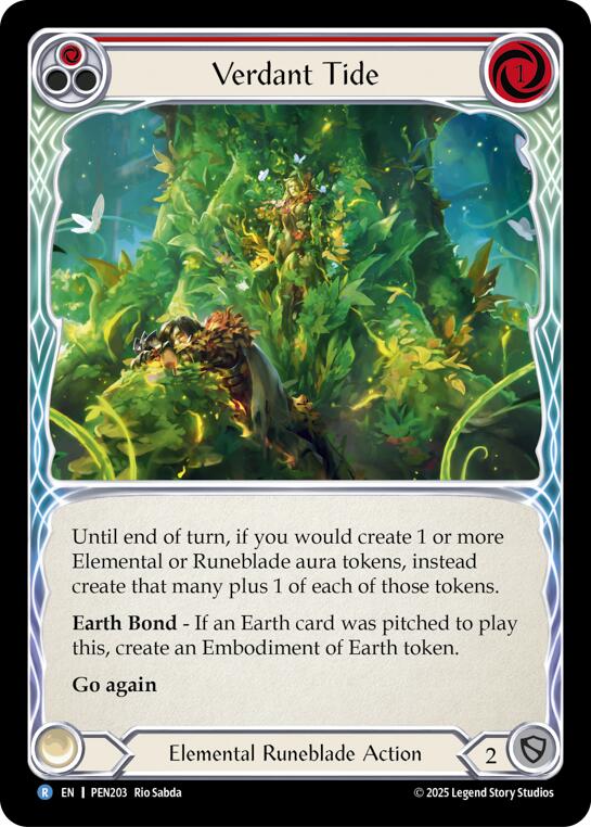Verdant Tide (Red) (Regular) [PEN203] (Compendium of Rathe)