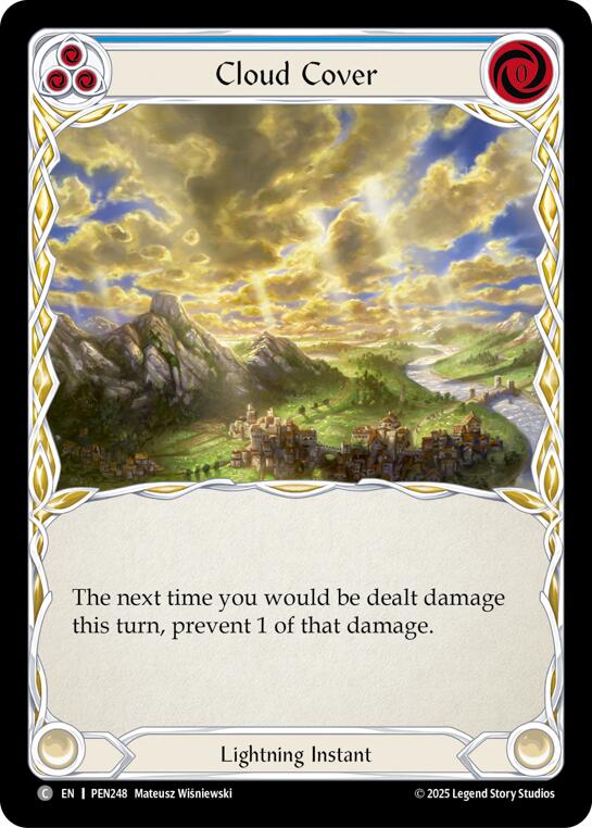 Cloud Cover (Blue) (Rainbow Foil) [PEN248] (Compendium of Rathe)  Rainbow Foil