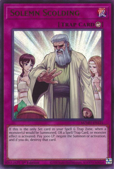 Solemn Scolding [MZMU-EN121] Ultra Rare