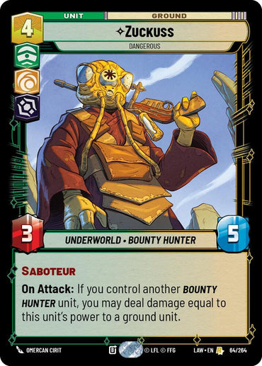 Zuckuss - Dangerous (64/264) (64/264) [A Lawless Time]