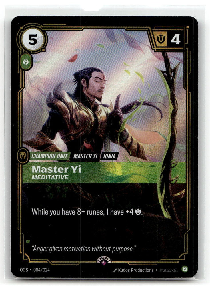 Master Yi, Meditative