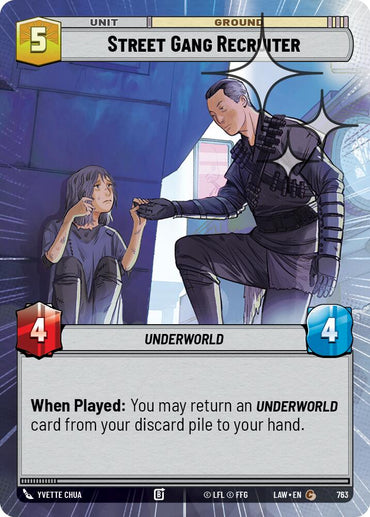 Street Gang Recruiter (763) (Hyperspace Foil) (763) [A Lawless Time]