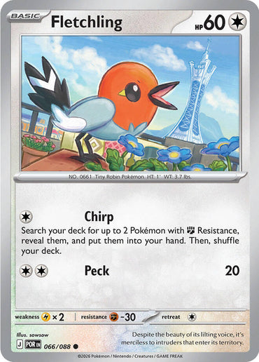 Fletchling (066/088) [Mega Evolution: Perfect Order]