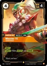 Master Yi, Tempered (Alternate Art)