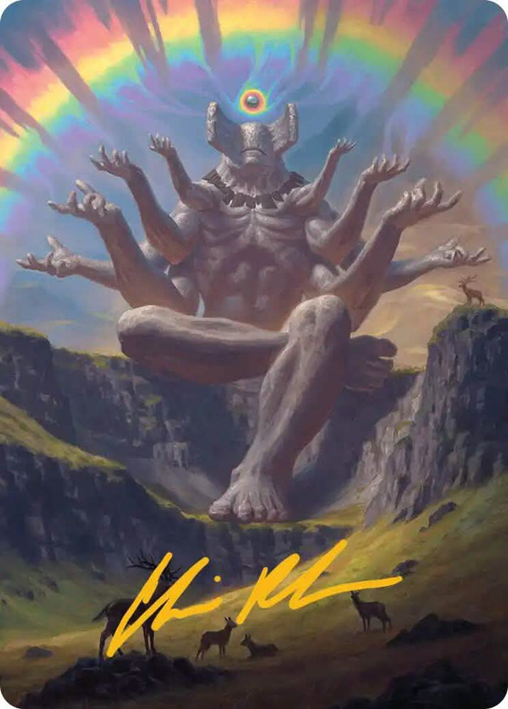 Transcendent Archaic Art Card (Gold-Stamped Signature) [Secrets of Strixhaven Art Series]