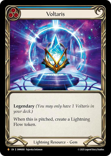 Voltaris (Blue) [OMN000] (Omens of the Third Age)  Rainbow Foil