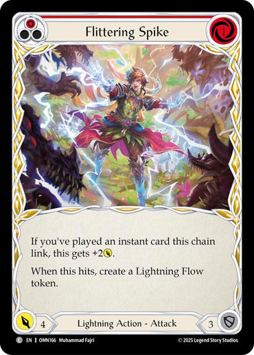 Flittering Spike (Red) [OMN166] (Omens of the Third Age)  Rainbow Foil