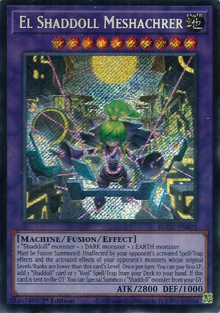 El Shaddoll Meshachrer [BLGG-EN022] Secret Rare