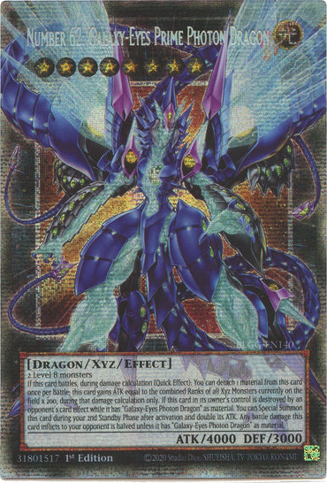 Number 62: Galaxy-Eyes Prime Photon Dragon (Starlight Rare) [BLGG-EN140] Starlight Rare